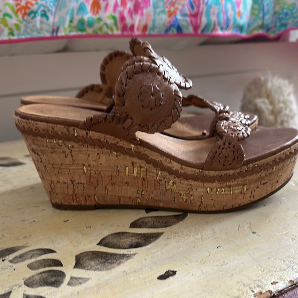 Jack Rogers Women's Brown Leigh Sandals- never worn!